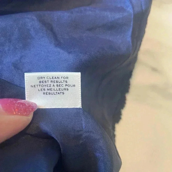 Anthro Moulinette Soeurs Oak Apple 100% Silk Dress Size 12 Blue - Picture 9 of 15